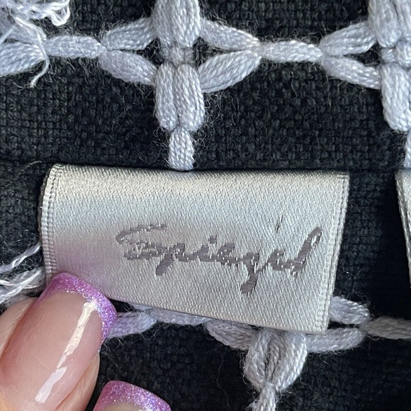 Speigel Blazer Womens Size 12 Black White Lined Career Jacket Button Up - Picture 4 of 9